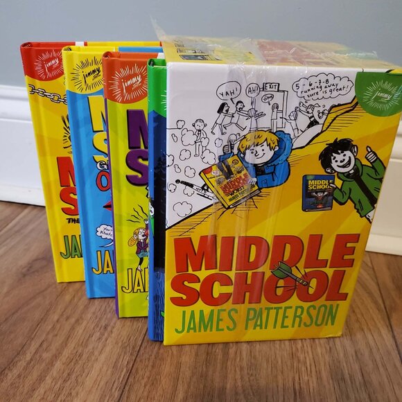 New Middle School Boxed Set By James Patterson Books - Picture 2 of 6